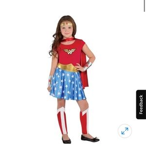 DC 4T 5T 6T 4,5,6 girls Wonder Woman Costume